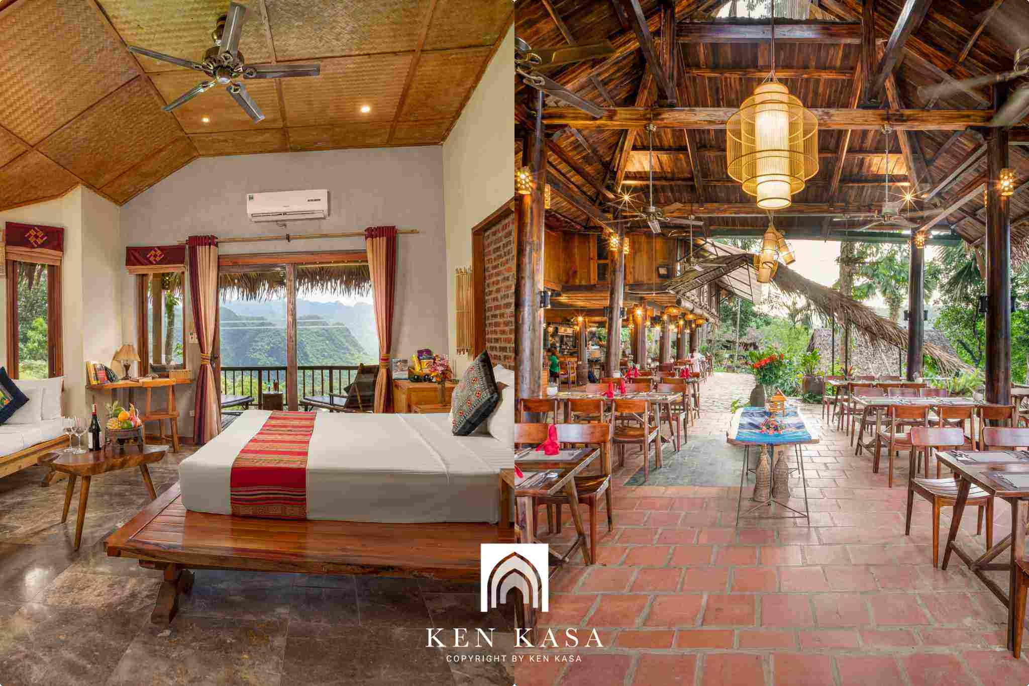Cách thức trang trí phòng ngủ của Pù Luông Retreat Thanh Hóa homestay 